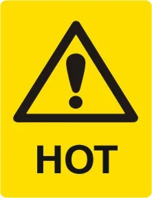W 272 — WARNING - HOT